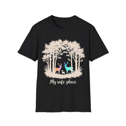 My Safe Place Deer Shirt – Peaceful Forest T-shirt for Nature Lovers