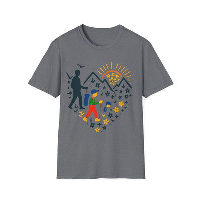 Father And Child Hiking T-Shirt - Soft Unisex Tee