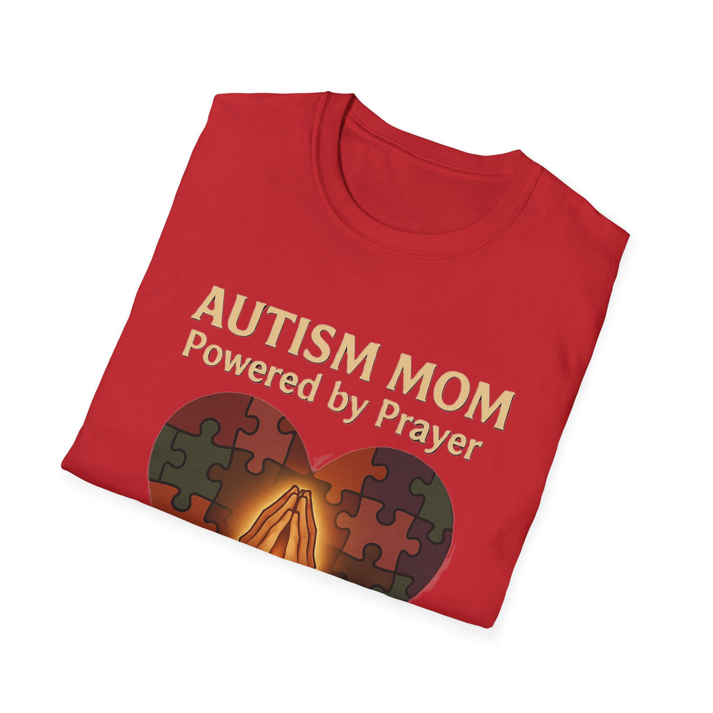 Autism Mum Powered By Prayer T-Shirt - Soft Women's Tee