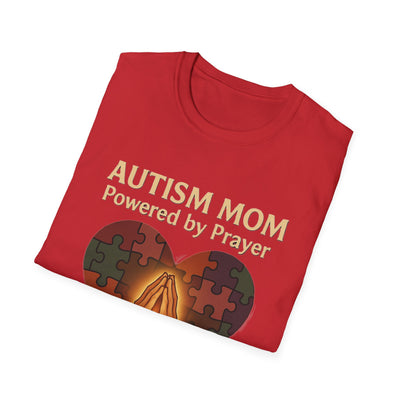 Autism Mum Powered By Prayer T-Shirt - Soft Women's Tee
