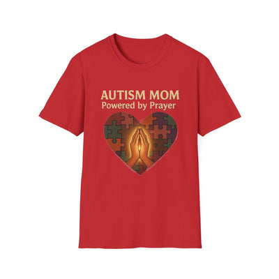Autism Mum Powered By Prayer T-Shirt - Soft Women's Tee