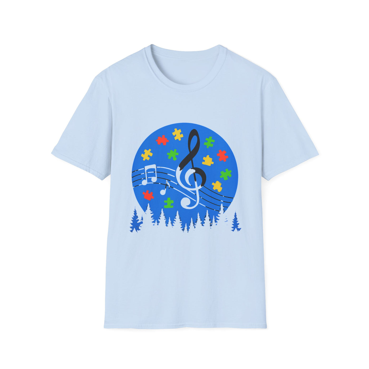 Autism Awareness Music T-Shirt - Soft Unisex Tee