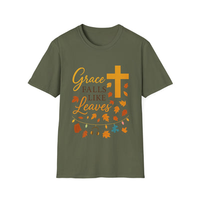 Grace Falls Like Leaves T-Shirt - Soft Unisex Tee