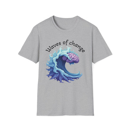 Waves of Change T-Shirt – Mental Health & Personal Growth Graphic Tee