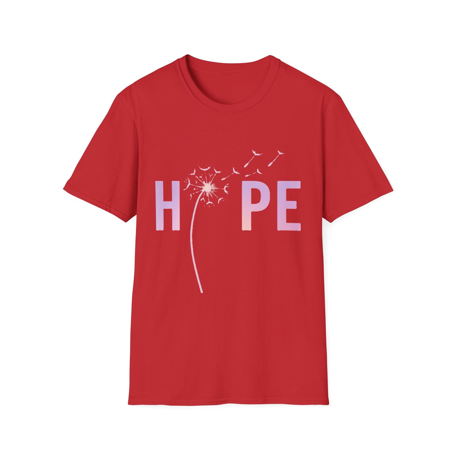Hope Inspirational Dandelion T-Shirt – Positive Mental Health & Cancer Support Shirt