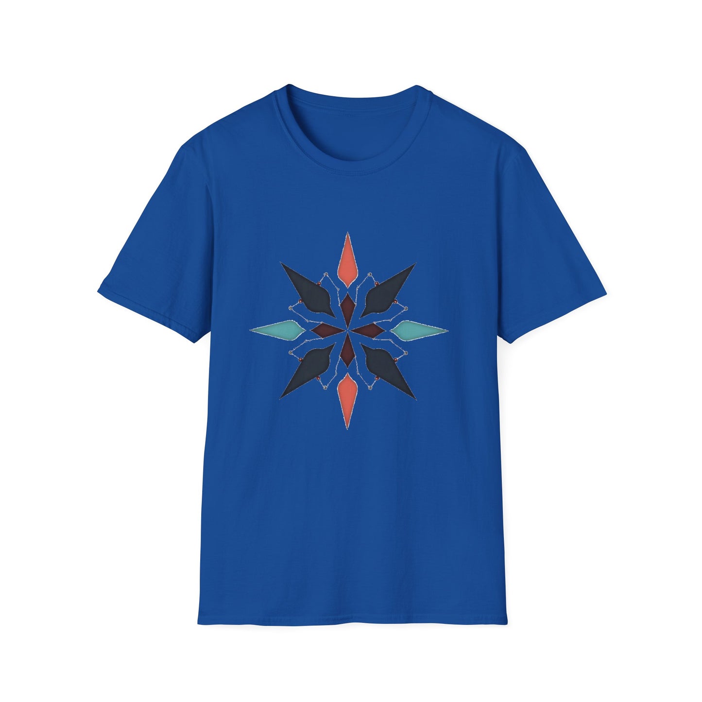 Geometric Compass Star T-Shirt – Minimalist Direction & Purpose Tee
