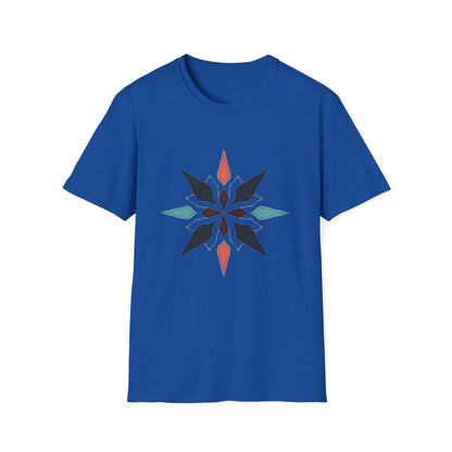 Geometric Compass Star T-Shirt – Minimalist Direction & Purpose Tee