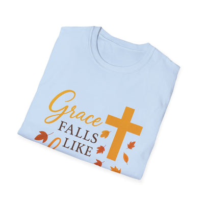 Grace Falls Like Leaves T-Shirt - Soft Unisex Tee