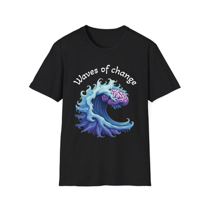 Waves of Change T-Shirt – Mental Health & Personal Growth Graphic Tee