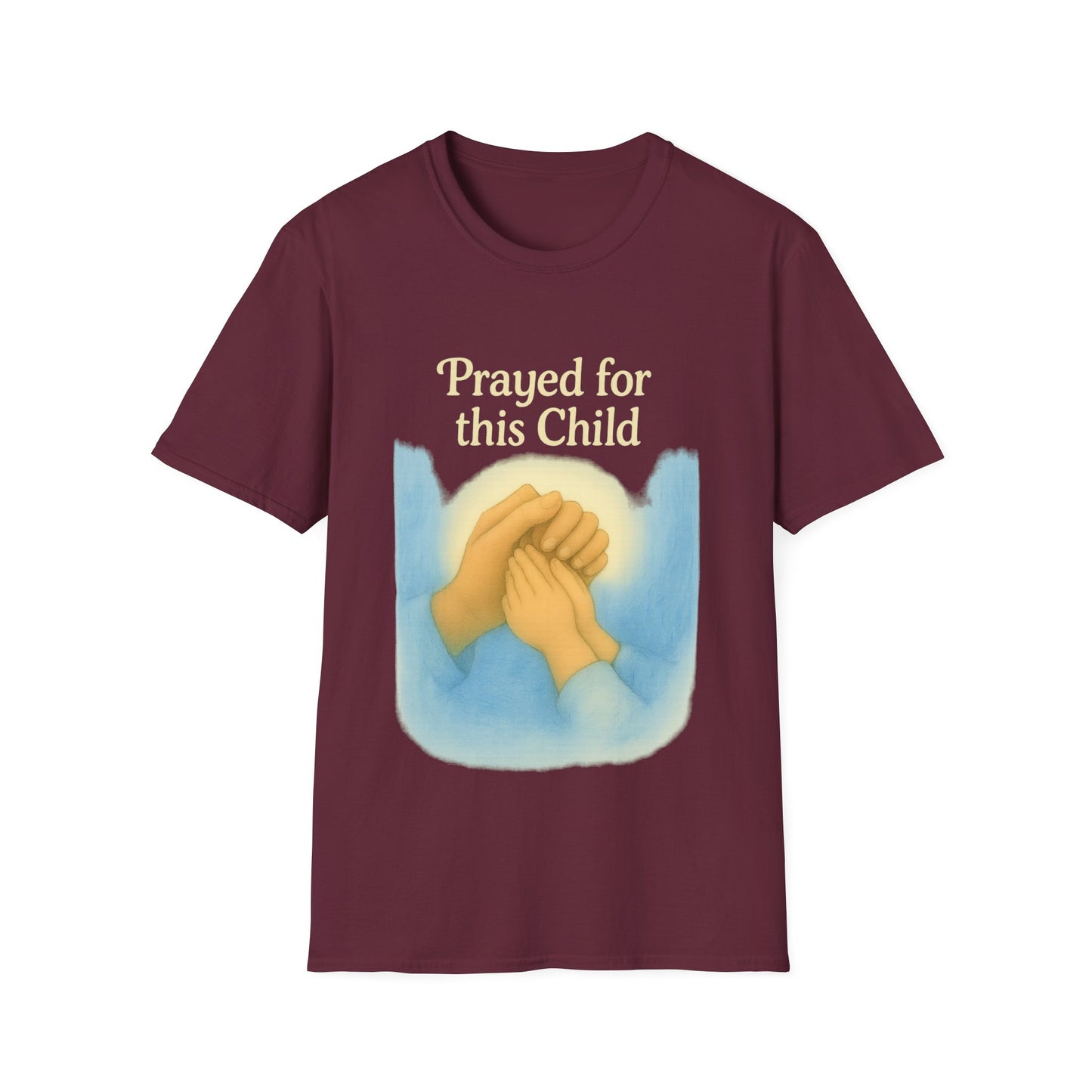 Prayed For This Child T-Shirt | Christian Parenting Faith Tee | New Baby & Adoption Miracle Graphic Shirt