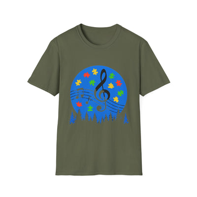 Autism Awareness Music T-Shirt - Soft Unisex Tee