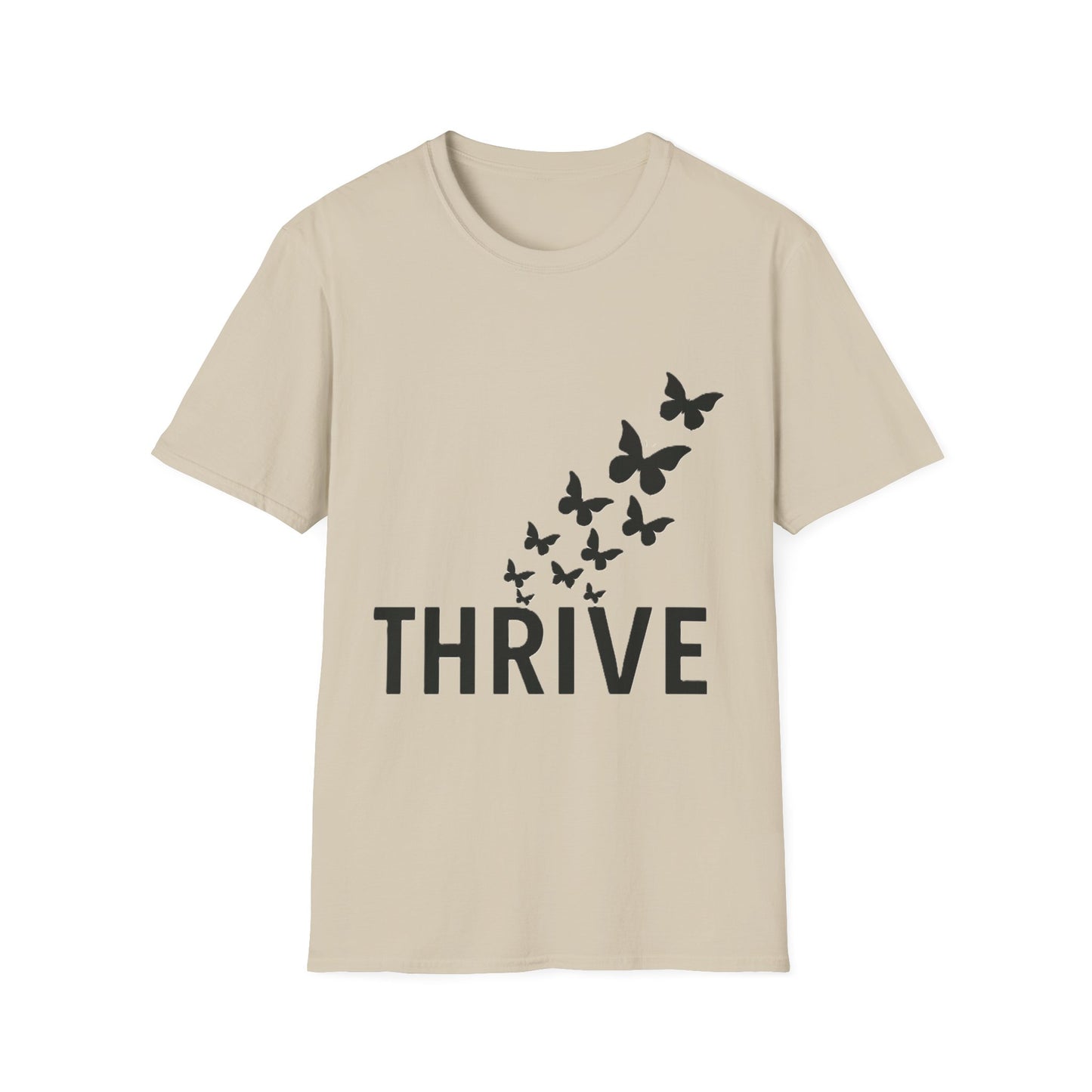 Thrive Butterfly T-Shirt – Empowerment & Growth Design