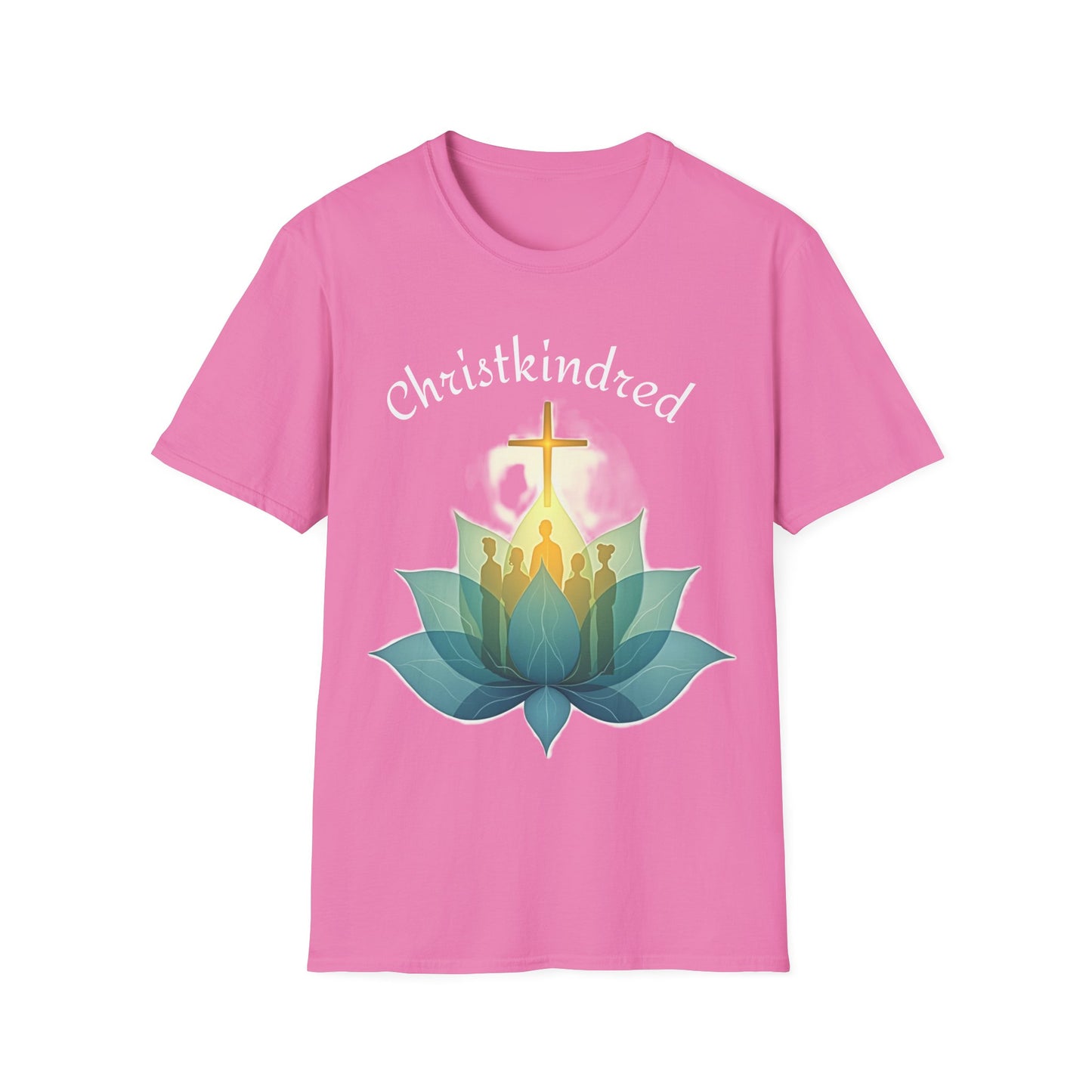 Christkindred T-Shirt – Christian Faith Shirt with Cross & Lotus Design