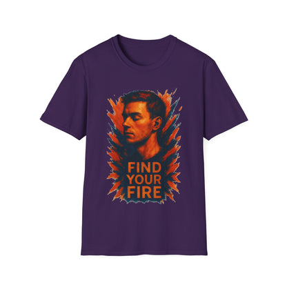 Find Your Fire Shirt – Motivational Strength Graphic T-Shirt for Men