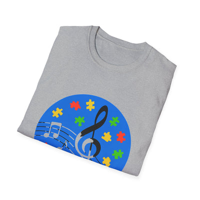 Autism Awareness Music T-Shirt - Soft Unisex Tee
