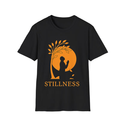Stillness Christian T-Shirt – Faith, Prayer & Peace-Inspired Minimalist Tee