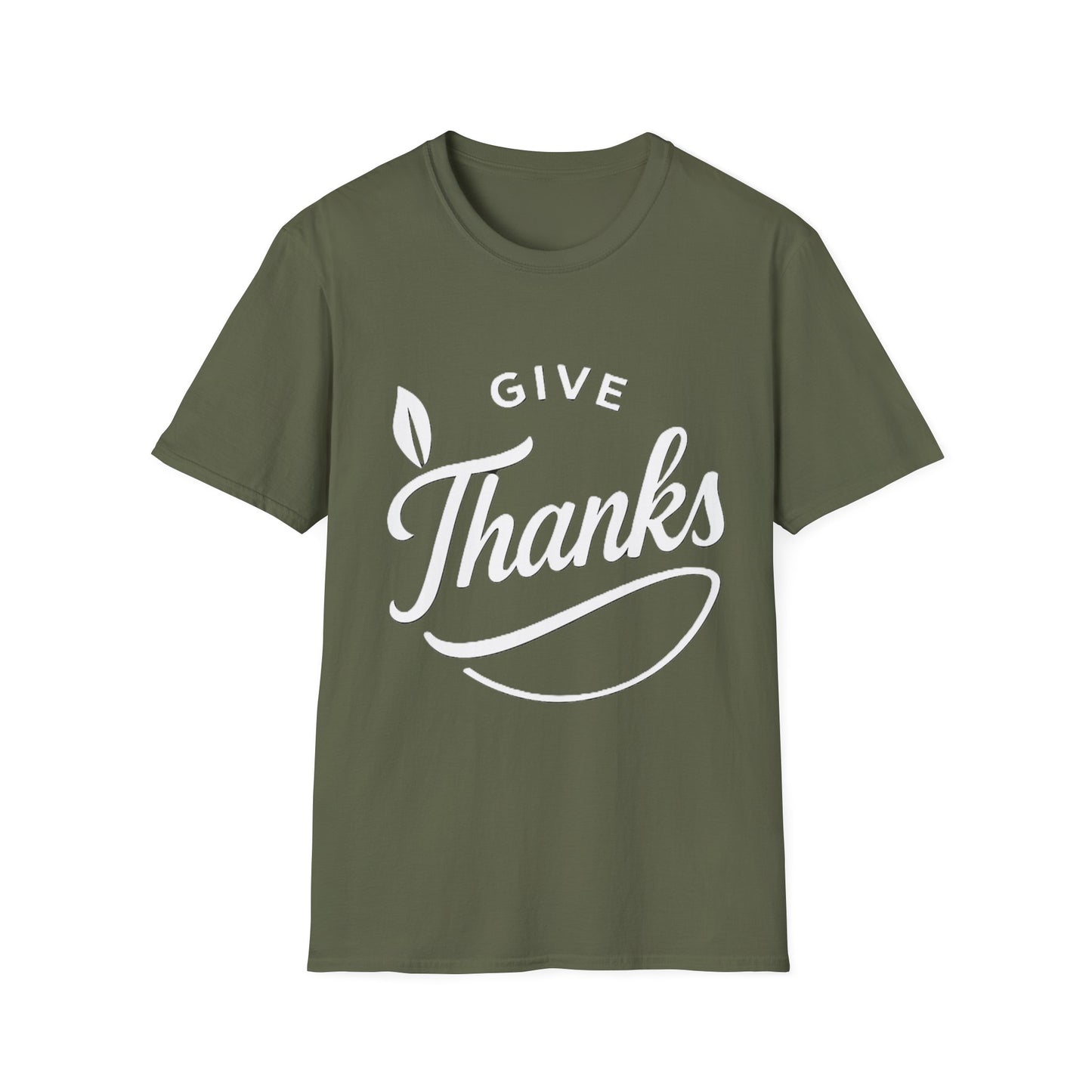 Give Thanks Shirt – Minimalist Thanksgiving Gratitude Graphic T-Shirt