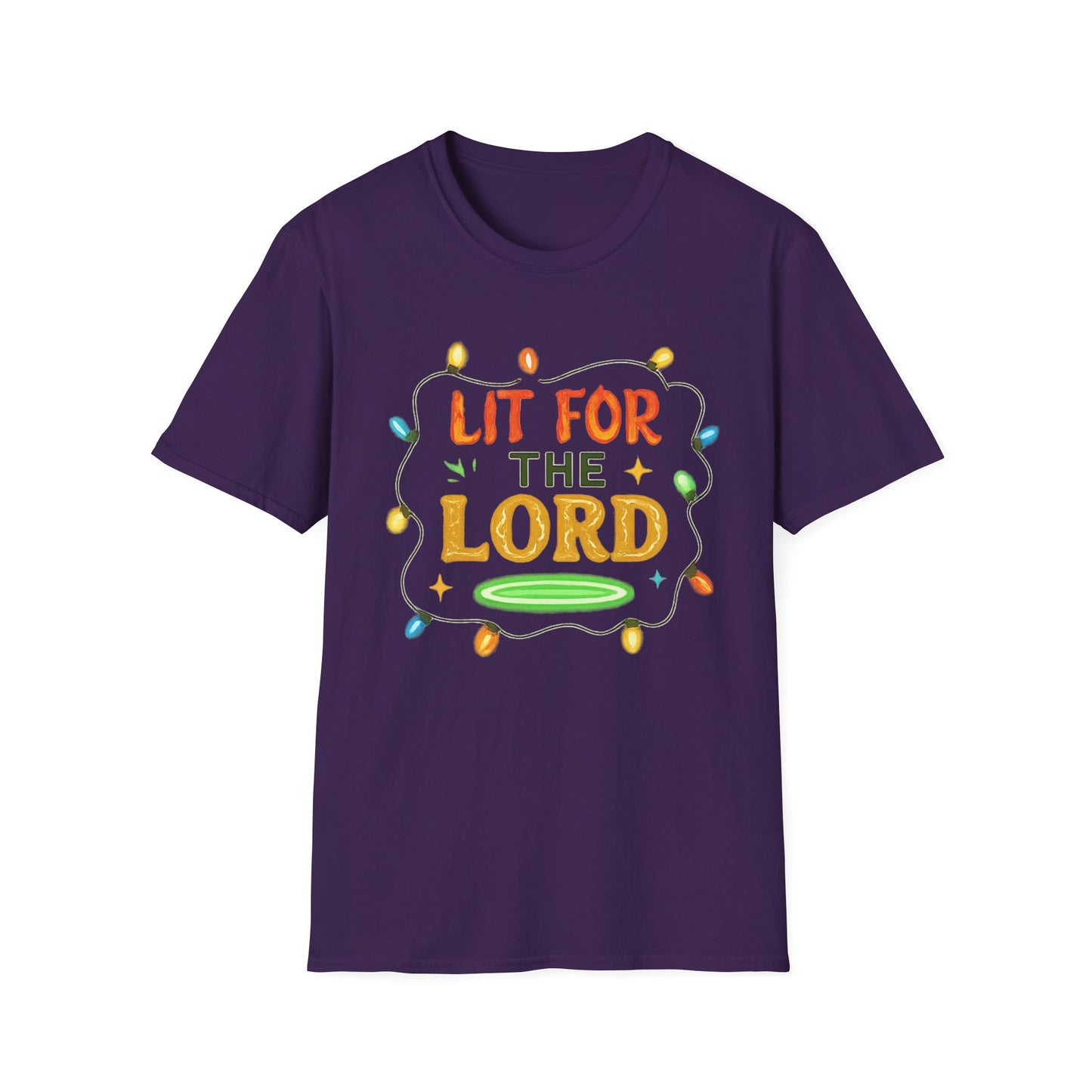 Lit for the Lord Christian Christmas Shirt – Faith Holiday T-Shirt