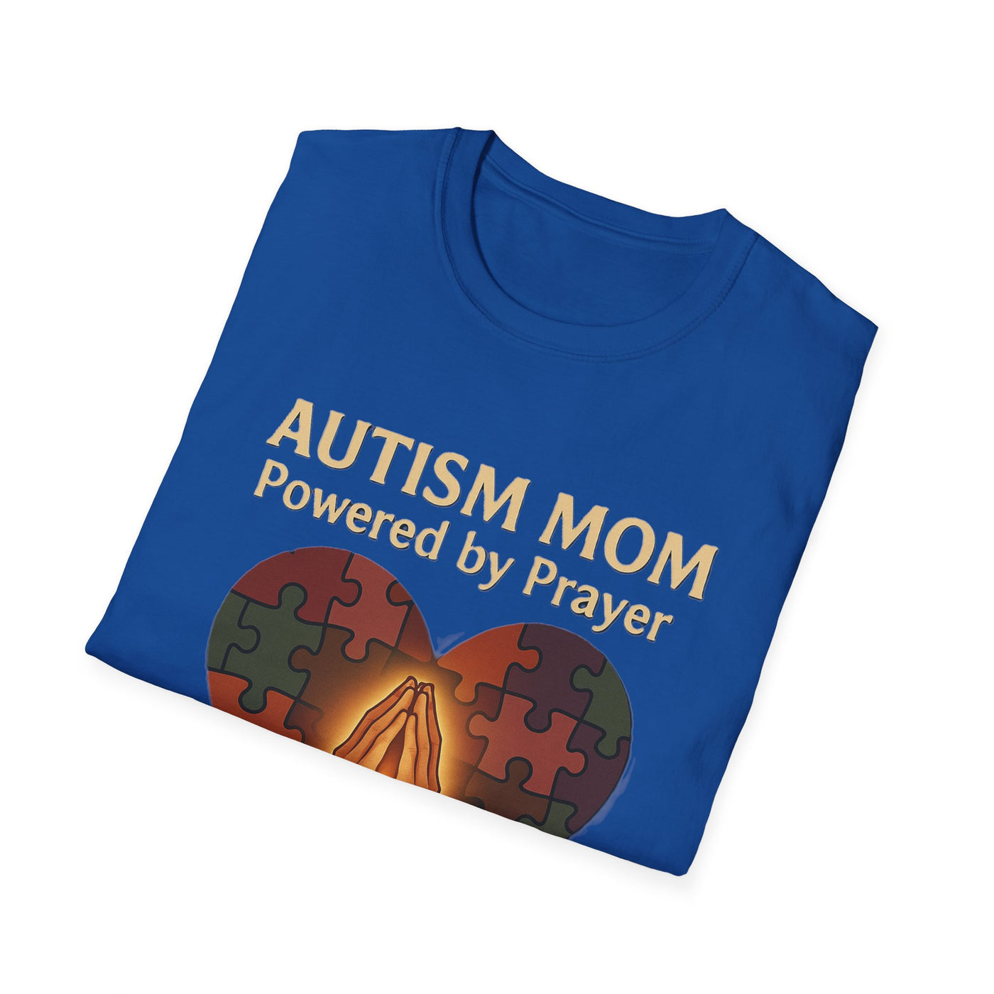 Autism Mum Powered By Prayer T-Shirt - Soft Women's Tee