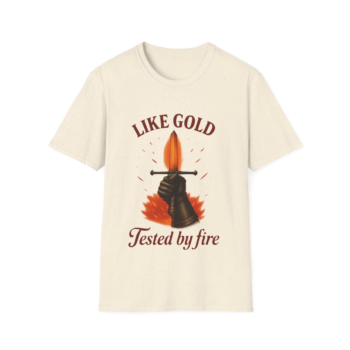 Like Gold Tested by Fire T-Shirt – Strength & Resilience Symbol Tee