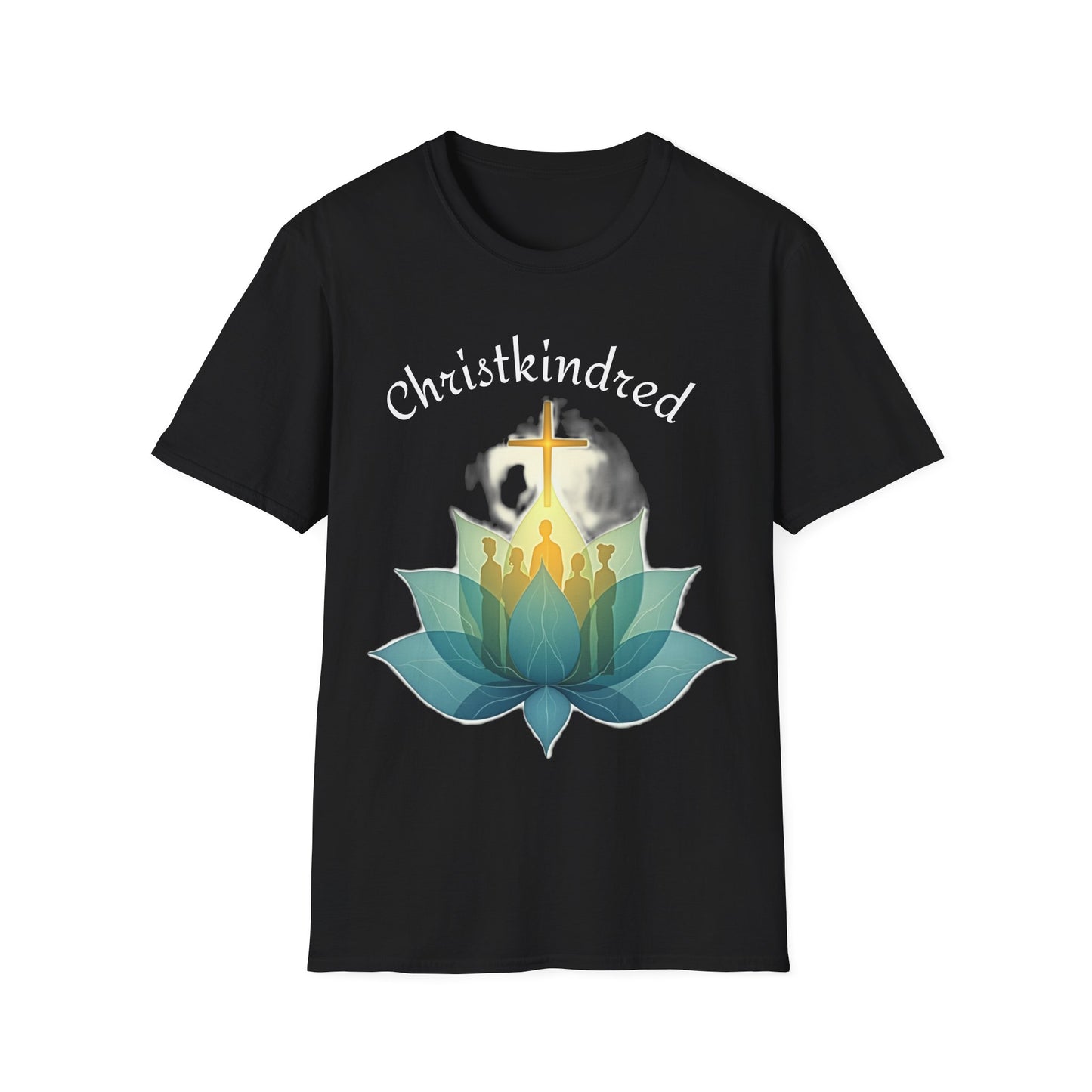 Christkindred T-Shirt – Christian Faith Shirt with Cross & Lotus Design