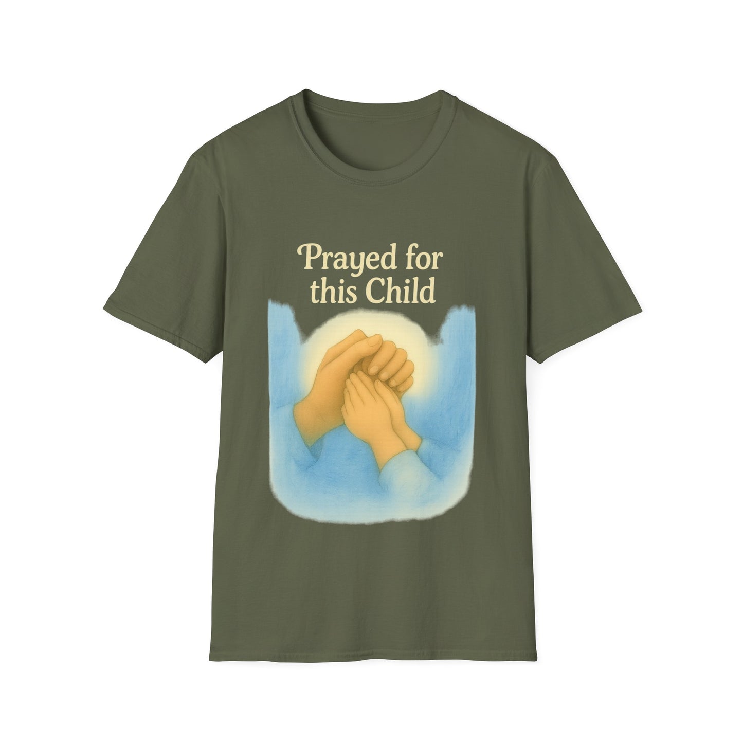 Prayed For This Child T-Shirt | Christian Parenting Faith Tee | New Baby & Adoption Miracle Graphic Shirt