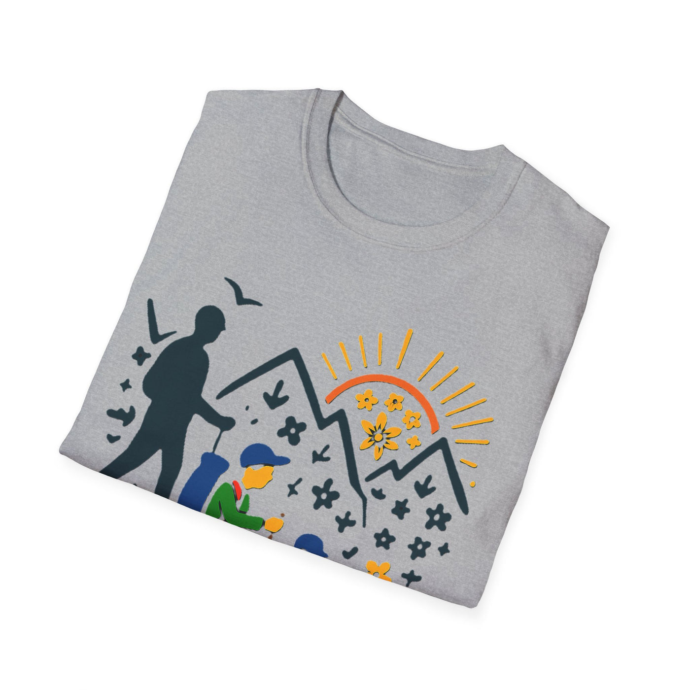 Father And Child Hiking T-Shirt - Soft Unisex Tee