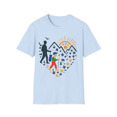 Father And Child Hiking T-Shirt - Soft Unisex Tee