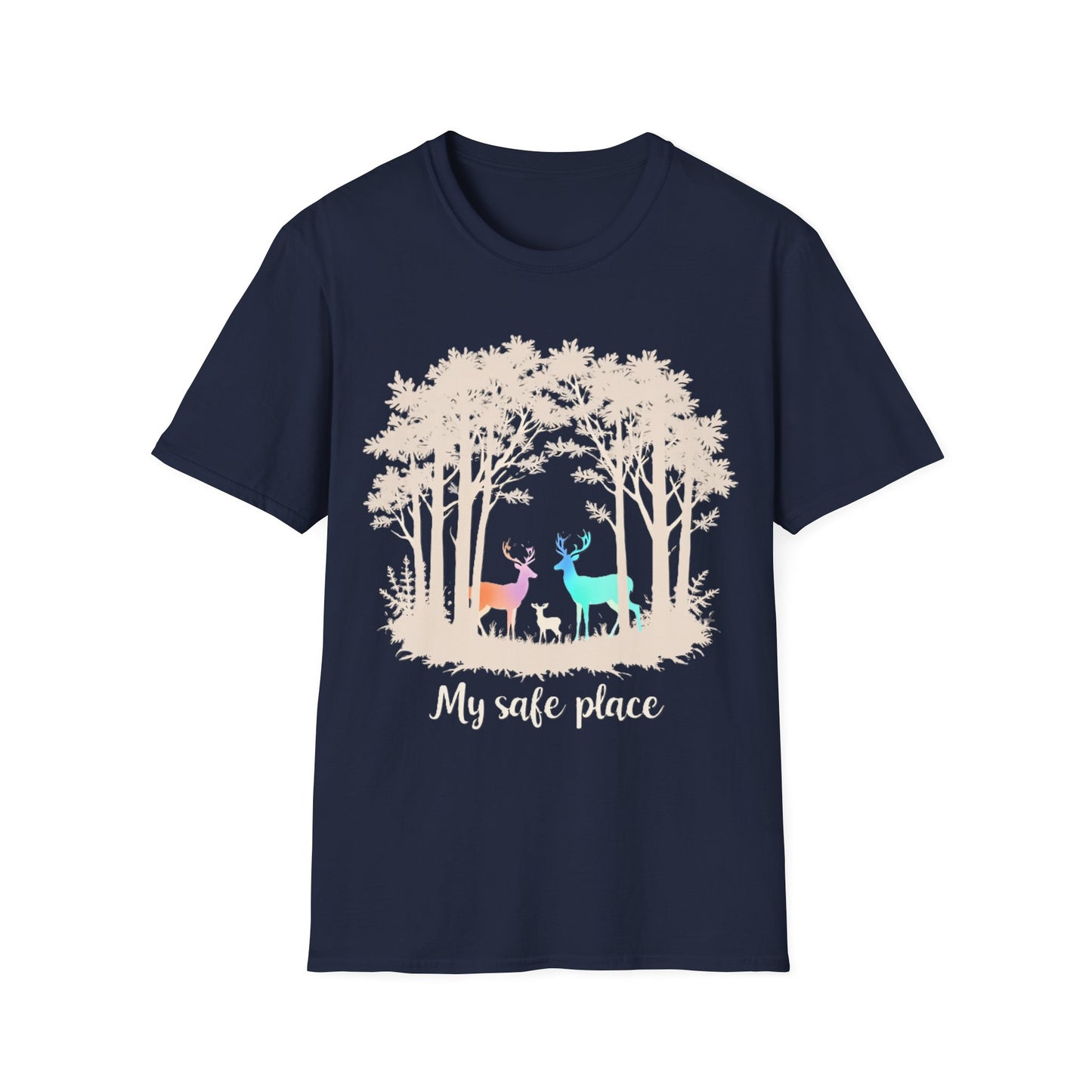 My Safe Place Deer Shirt – Peaceful Forest T-shirt for Nature Lovers