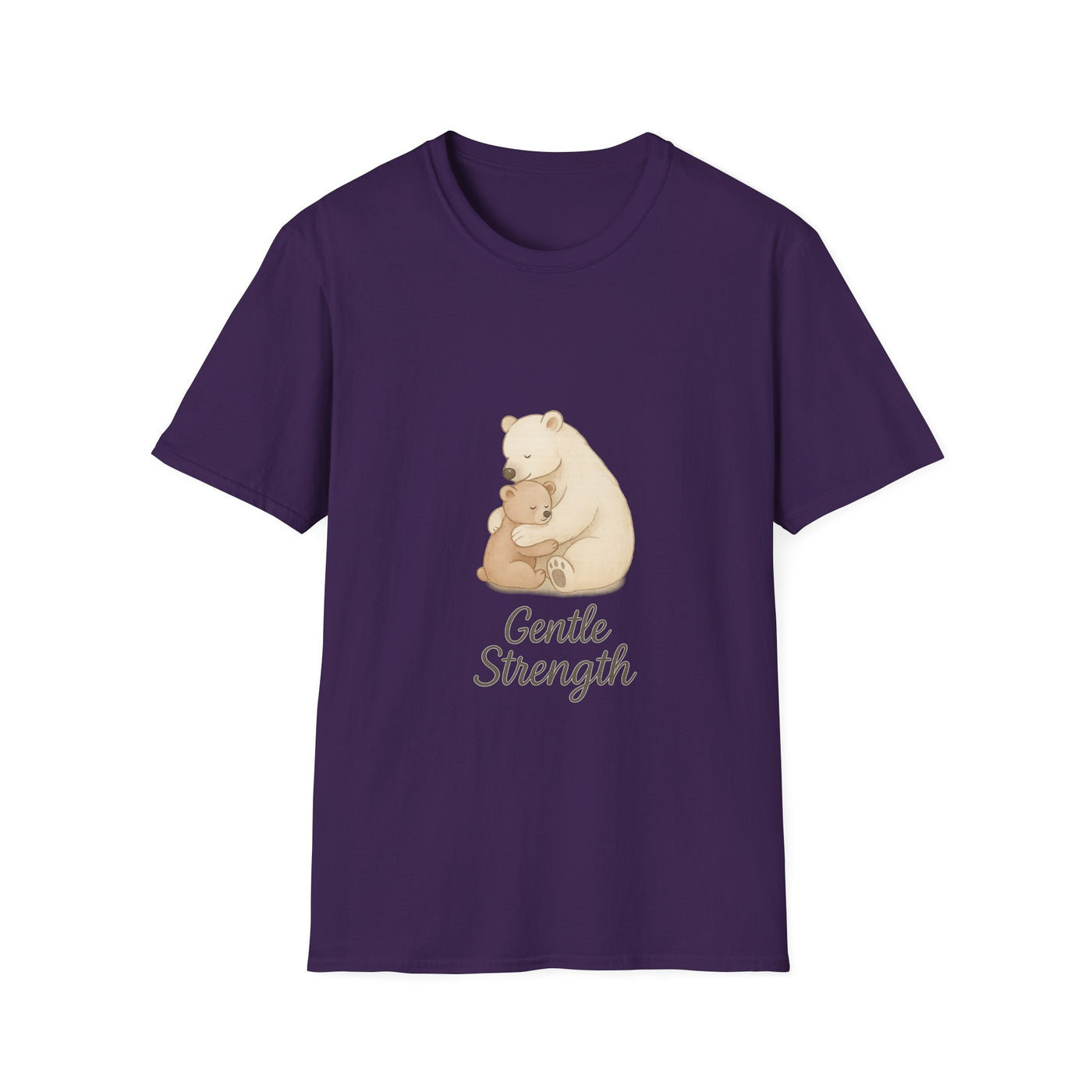 Gentle Strength Bear T-Shirt - Soft Unisex Tee, Comfort Wear