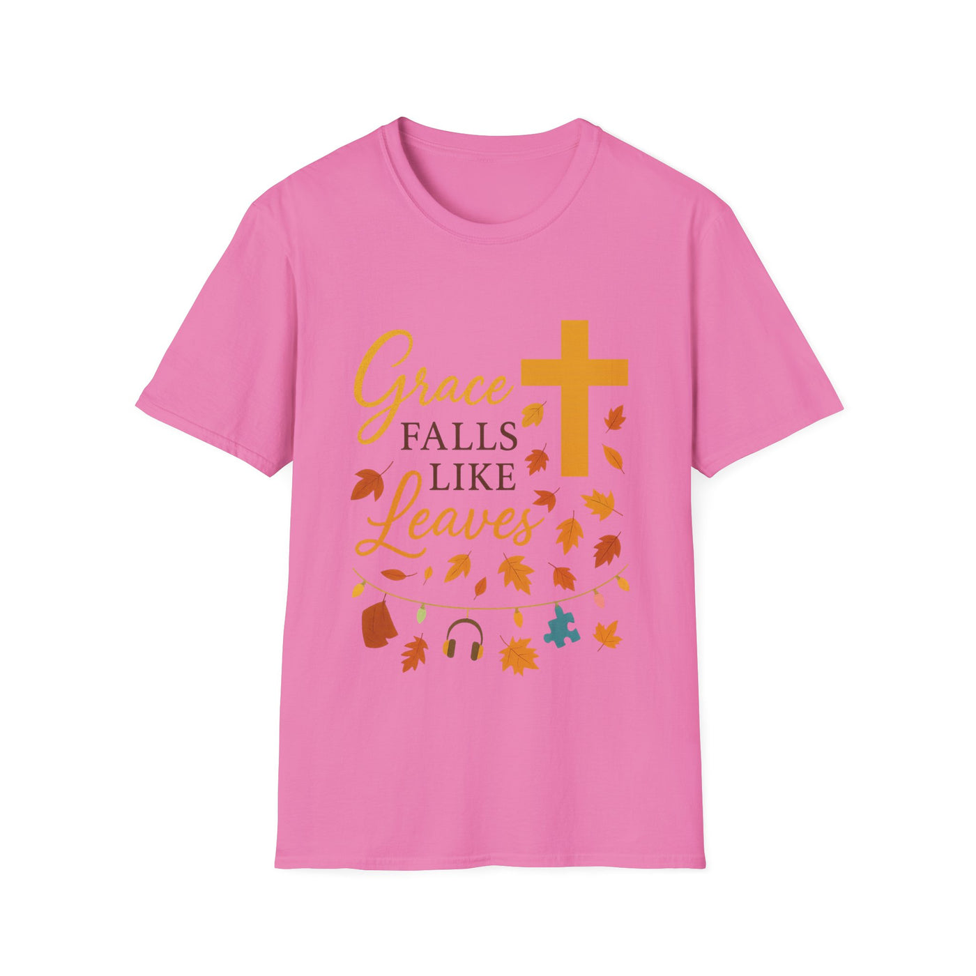 Grace Falls Like Leaves T-Shirt - Soft Unisex Tee