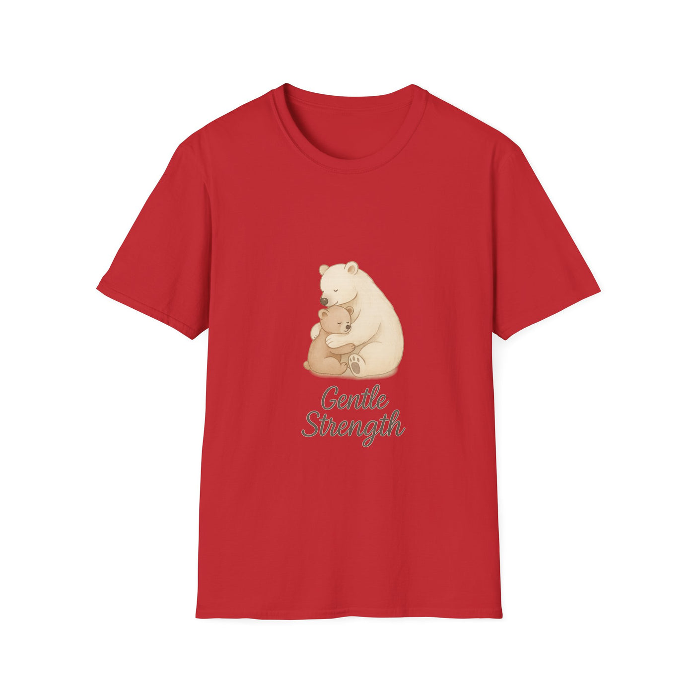 Gentle Strength Bear T-Shirt - Soft Unisex Tee, Comfort Wear