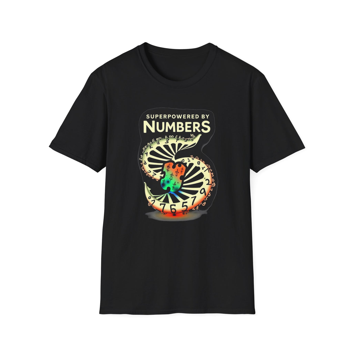 Superpowered By Numbers T-Shirt - Soft Unisex Tee