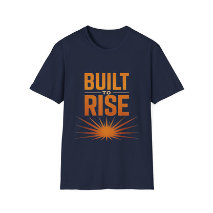 Built to Rise Shirt – Motivational Design with Sunrise & Empowerment Message