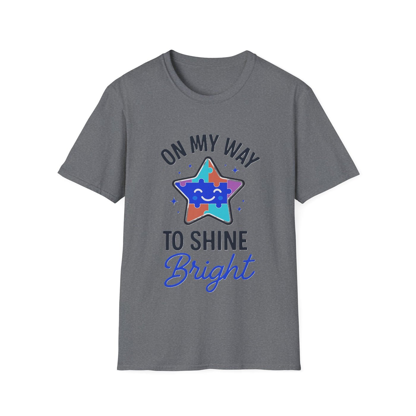 On My Way To Shine Bright Autism T-Shirt - Soft Unisex Tee