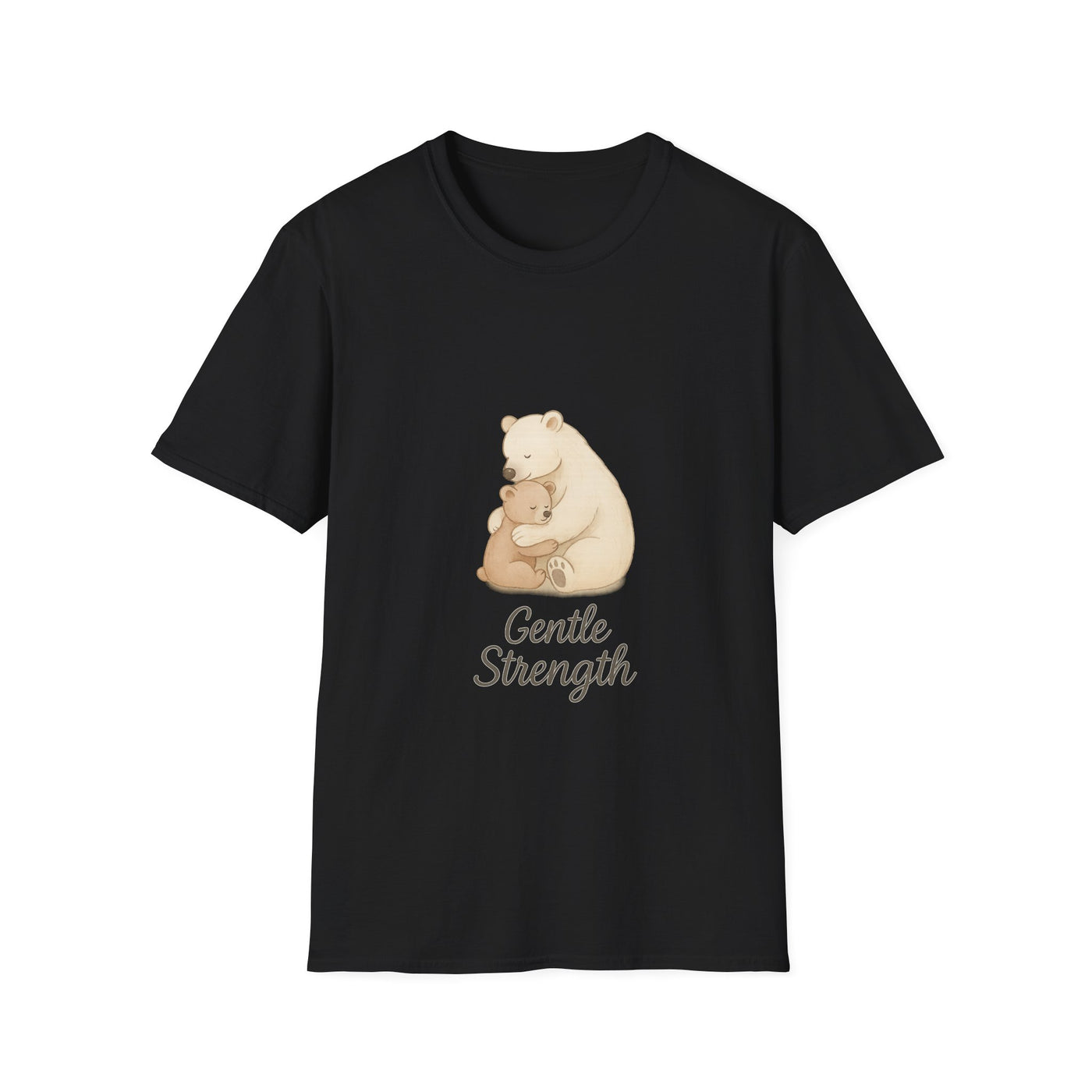 Gentle Strength Bear T-Shirt - Soft Unisex Tee, Comfort Wear