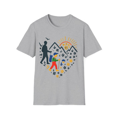 Father And Child Hiking T-Shirt - Soft Unisex Tee