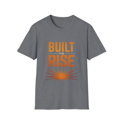 Built to Rise Shirt – Motivational Design with Sunrise & Empowerment Message