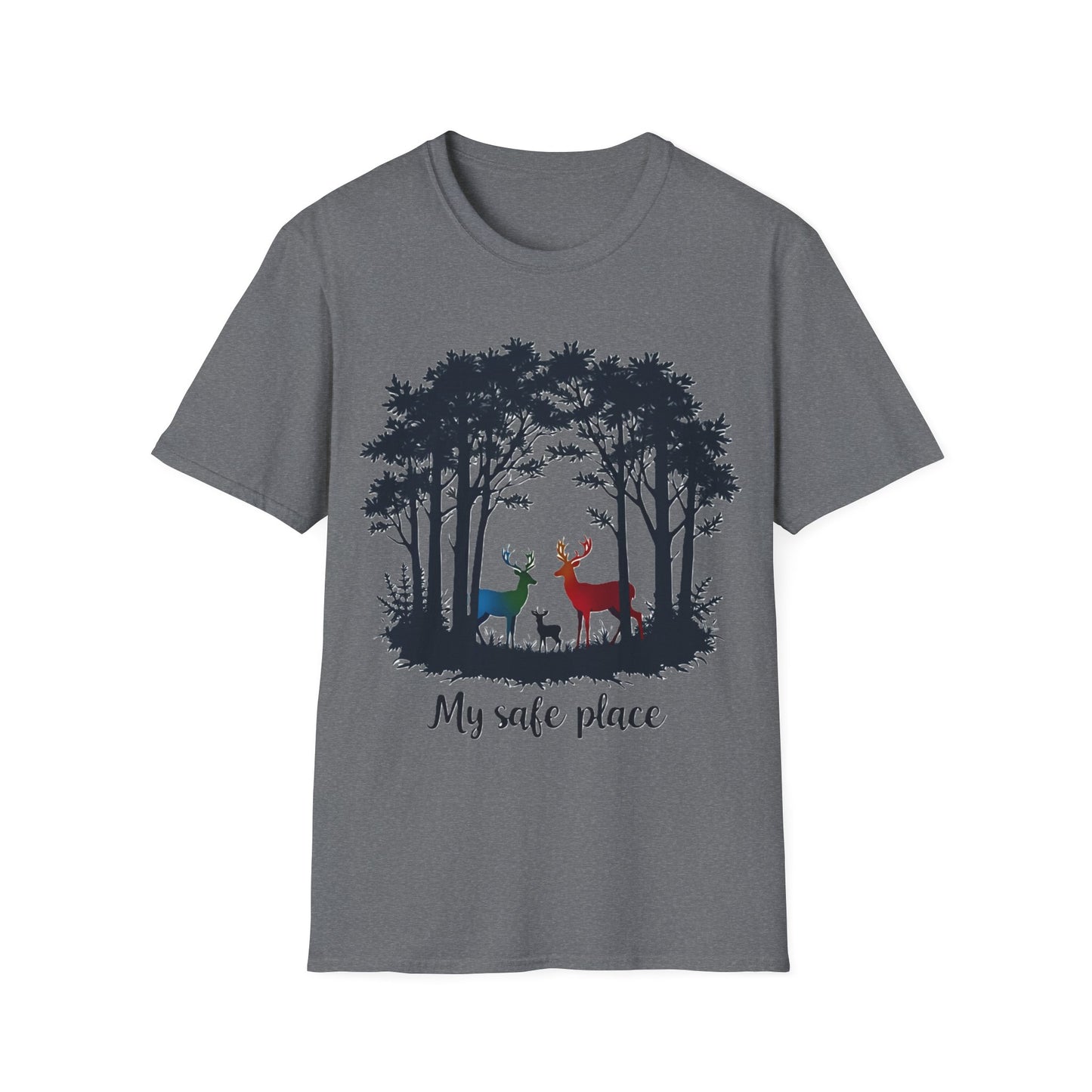 My Safe Place Deer Shirt – Peaceful Forest T-shirt for Nature Lovers