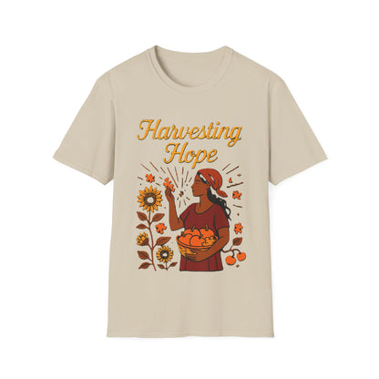 Harvesting Hope Shirt – Inspirational Sunflower Nature Graphic T-Shirt