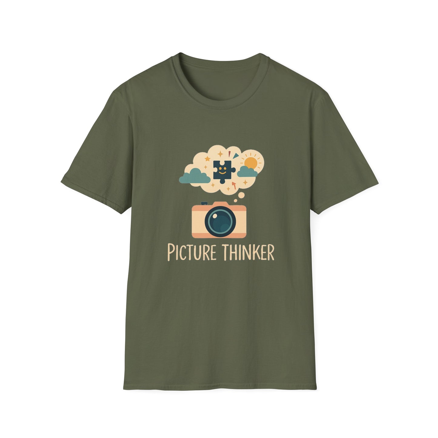 Picture Thinker Shirt – Creative Autism Awareness & Puzzle Thinking T-shirt