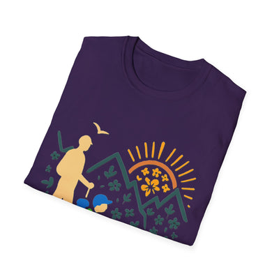 Father And Child Hiking T-Shirt - Soft Unisex Tee