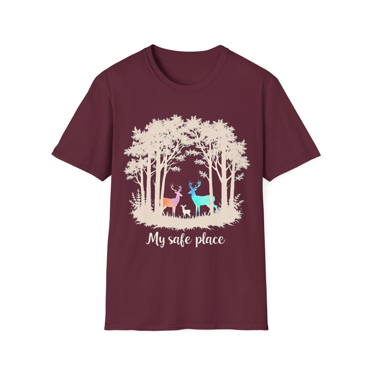My Safe Place Deer Shirt – Peaceful Forest T-shirt for Nature Lovers