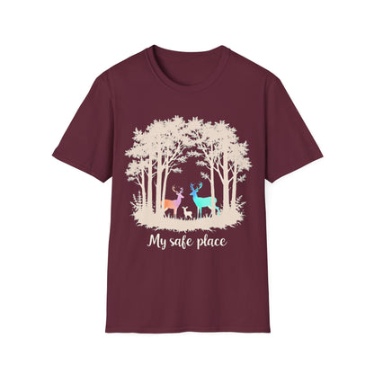 My Safe Place Deer Shirt – Peaceful Forest T-shirt for Nature Lovers