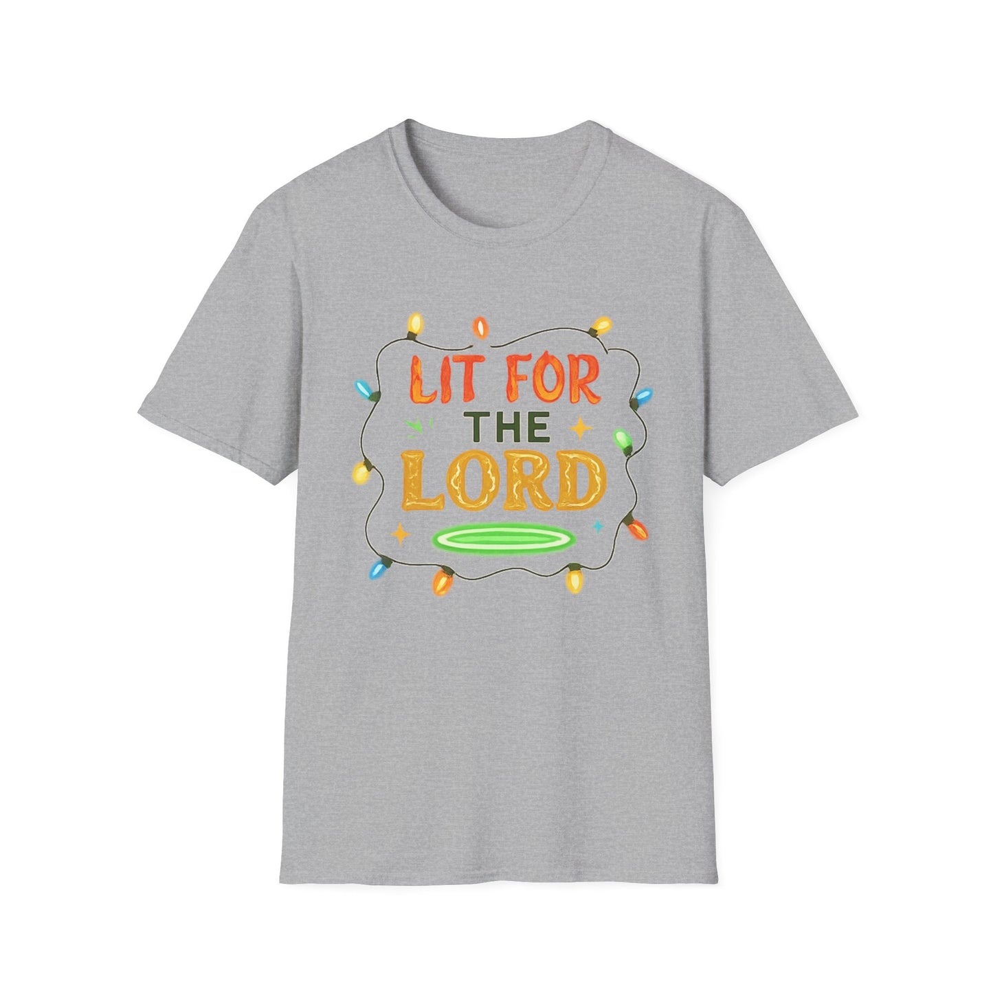 Lit for the Lord Christian Christmas Shirt – Faith Holiday T-Shirt