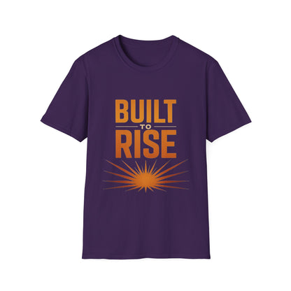 Built to Rise Shirt – Motivational Design with Sunrise & Empowerment Message