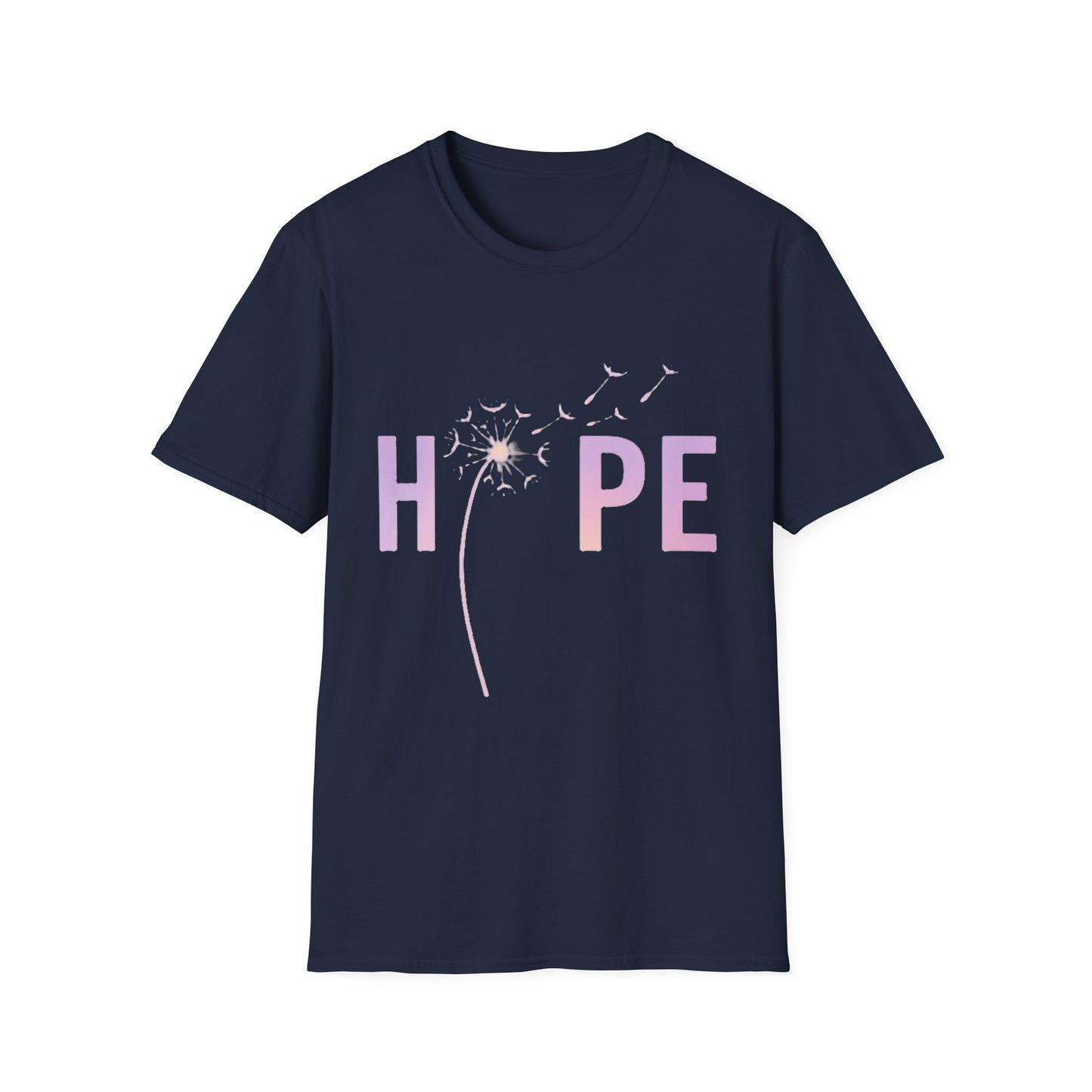 Hope Inspirational Dandelion T-Shirt – Positive Mental Health & Cancer Support Shirt