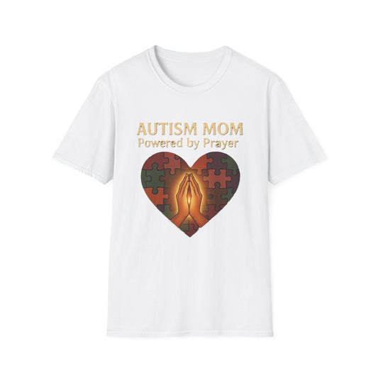 Autism Mum Powered By Prayer T-Shirt - Soft Women's Tee