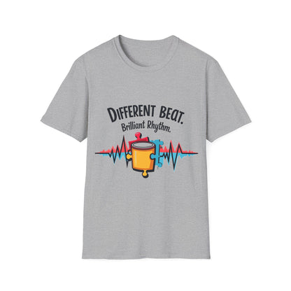 Different Beat, Brilliant Rhythm Shirt – Puzzle Piece Design for Unique Music Lovers