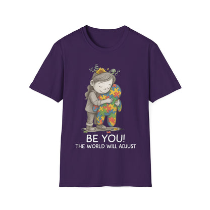 Be You The World Will Adjust T-Shirt – Autism Acceptance Neurodiversity Shirt